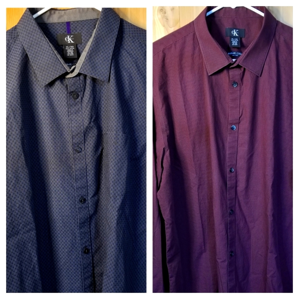 Calvin Klein Infinite Cool Button Up. Mens XL lot of 2